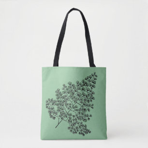 Bolso De Tela Fern de cabello de labio