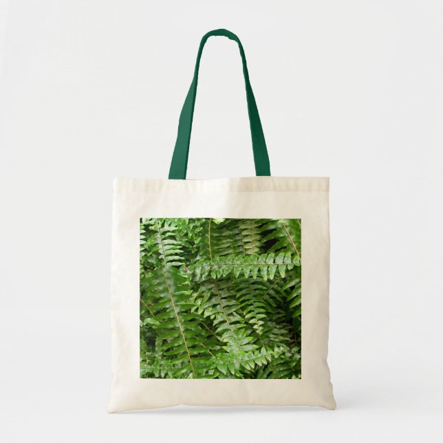 Bolso De Tela Fern Fronds I Green Nature (Frente)