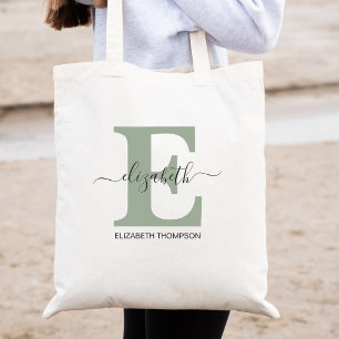 Bolso De Tela Fern Green Personalizado Bridal Party Bridal Bride