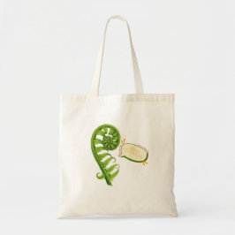 Bolso De Tela Fern Real, Though — Fiddlehead Pun