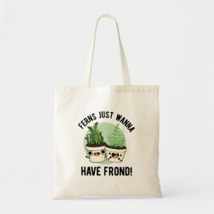 Bolso De Tela Ferns Sólo quiere tener una planta divertida