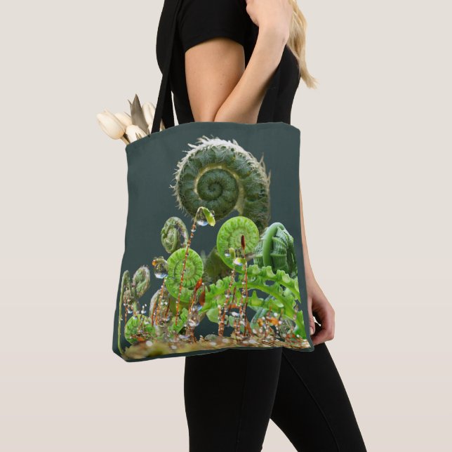Bolso De Tela Ferns - spiralling magic (Detalle)