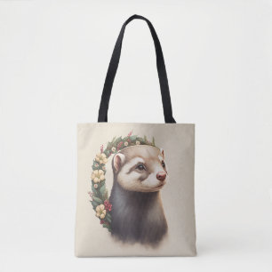 Bolso De Tela Ferret festivo dulce