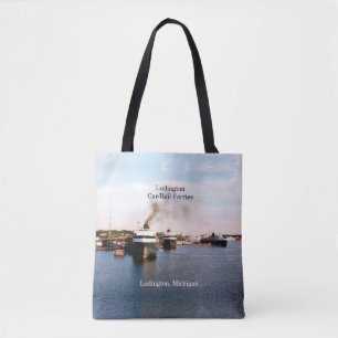 Bolso De Tela Ferrocarriles Ludington de coches y tren por toda 