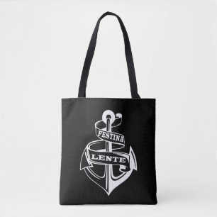 Bolso De Tela Festina lente