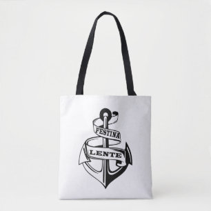 Bolso De Tela Festina lente