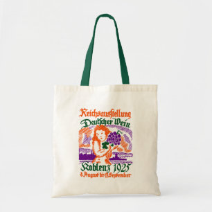 Bolso De Tela Festival Alemán de Vino de 1925