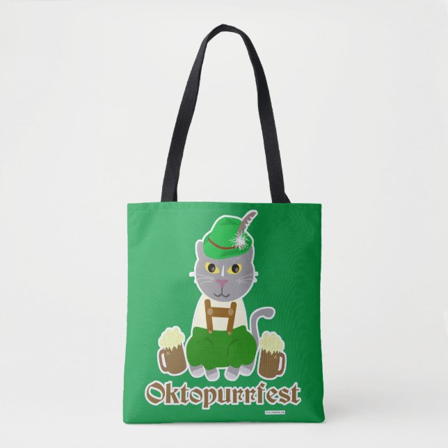 Bolso De Tela Festival de arte de Personalizado Oktoberfest (Anverso)