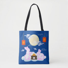 Bolso De Tela Festival de Mitad de Otoño Conejo de la Luna Paste