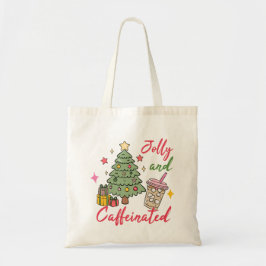 Bolso De Tela Festive Coffee Christmas Tote Bag