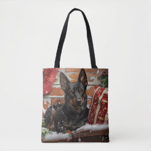 Bolso De Tela Festividad australiana de Navidades de perro Kelpi