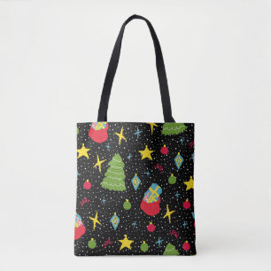 Bolso De Tela Festividad de Año Nuevo: colorido sin foco.