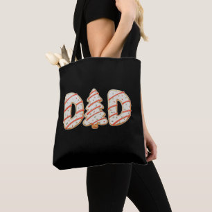 Bolso De Tela Festividad de la familia del pastel de árbol de na