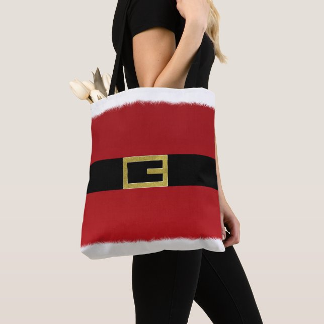 Bolso De Tela Festividad del Cinturón de Santa Claus y Navidades (Detalle)
