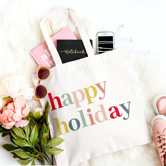 Bolso De Tela Festividad feliz de color moderno (Subido por el creador)