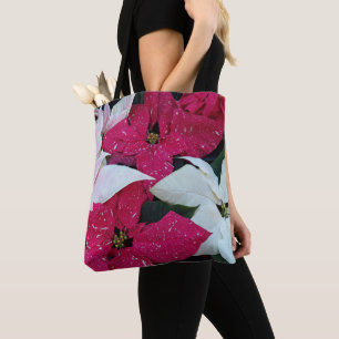 Bolso De Tela Festividad Festividad Poinsettias Floral