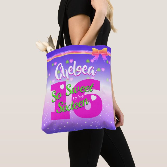 Bolso De Tela Festividad tan dulce de ser dieciséis cumpleaños (Detalle)