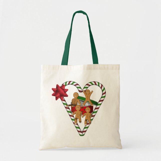 Bolso De Tela Festividades de los hombres de jengibre (Frente)