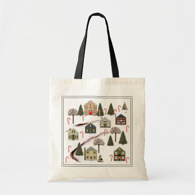 Bolso De Tela Festividades de navidades (Frente)