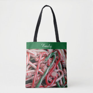 Bolso De Tela Festividades de Navidades de caña y menta