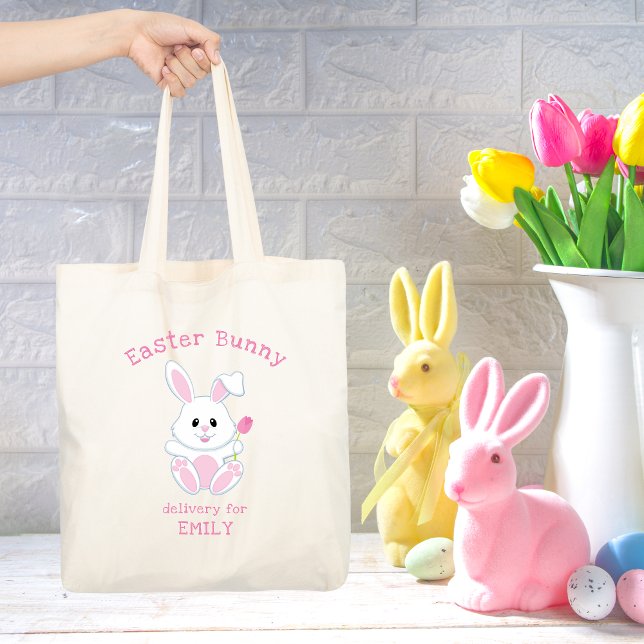 Bolso De Tela Festividades del nombre personalizado del tulipán  (Subido por el creador)