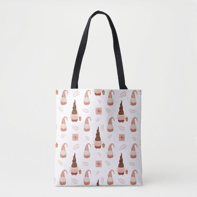 Bolso De Tela Festividades Navidades de Gnome Tote Bag - vacacio (Anverso)