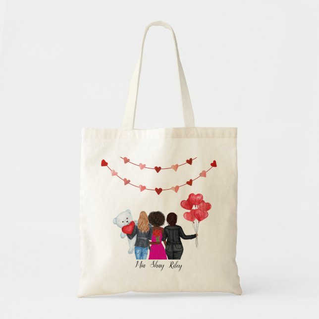 Bolso De Tela FFP del Día de Galentine (Frente)