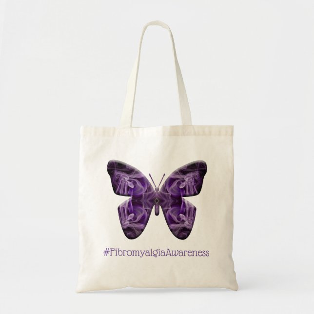 Bolso De Tela Fibromialgia Sensibilización Mariposa (1700 - FMA) (Frente)