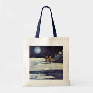 Bolso De Tela Ficción científica vintage astronauta alienígenas 