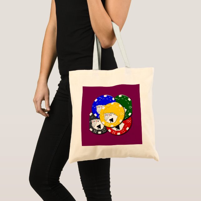 Bolso De Tela Ficha de póquer (Anverso (producto))