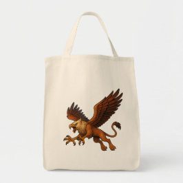 Bolso De Tela Fierce Buceo Golden Griffin Mitología Fantasía Art