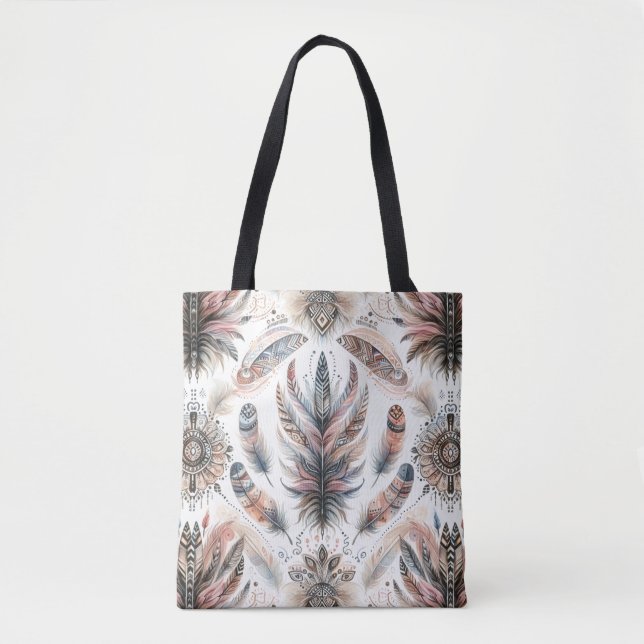 Bolso De Tela Fierce Feathers (Anverso)