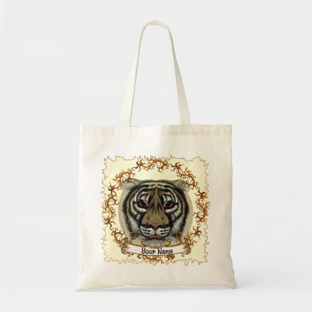 Bolso De Tela Fierce Tiger (Frente)