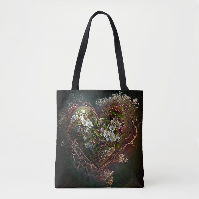 Bolso De Tela Fiercencia del corazón (Anverso)