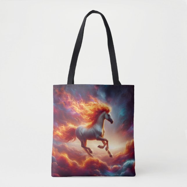 Bolso De Tela Fiery Mane Horse (Anverso)