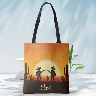 Bolso De Tela Fiesta al Atardecer – Celebración Mágica del Desie