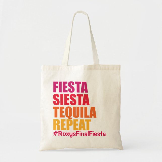 Bolso De Tela Fiesta Bachelorette Tote Bag (Frente)
