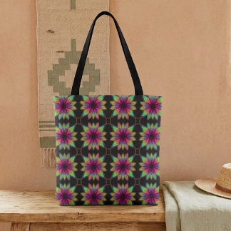 Bolso De Tela Fiesta Boho Kaleidoscopio