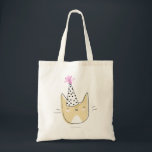 Bolso De Tela Fiesta Cat<br><div class="desc">Una colección de pequeños gatos dulcemente sarcásticos,  todos con gorras fiestas festivos. Perfecto para cumpleaños y celebraciones divertidas. www.RiveGaucheCraft.com</div>