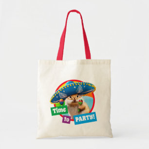 Bolso De Tela Fiesta Chipmunk En Sombrero