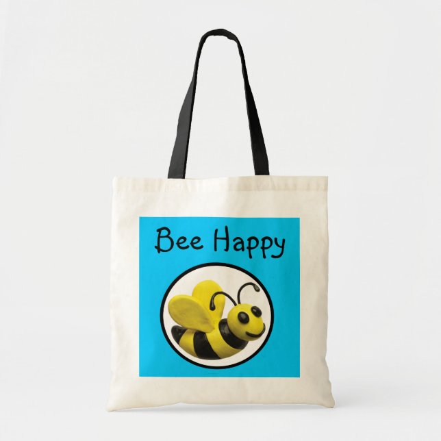 Bolso De Tela Fiesta de abeja de burbujas (Frente)