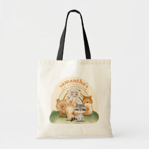 Bolso De Tela Fiesta de Bebé Familiar Granja Animal Arcoíris Boh