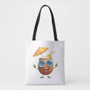 Bolso De Tela Fiesta de bebidas tropicales para vacaciones alegr