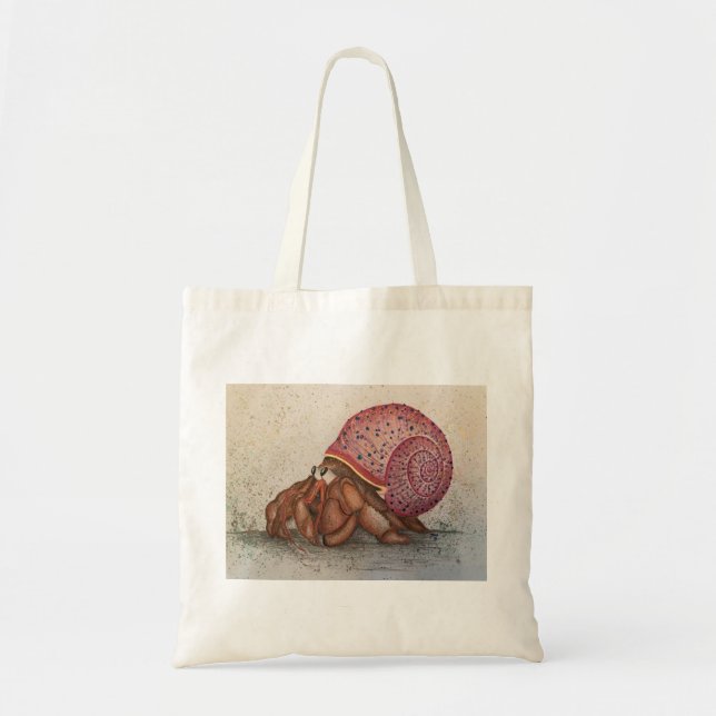 Bolso De Tela Fiesta de Cangrejo Ermitaño  (Frente)
