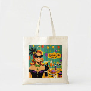 Bolso De Tela Fiesta de cóctel Martini Retro 50s Mardi Gras