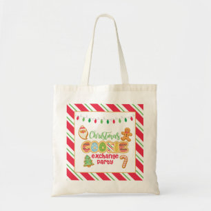 Bolso De Tela Fiesta de Cookie Exchange de navidades