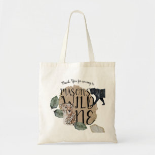 Bolso De Tela Fiesta de cumpleaños de animales salvajes Safari a