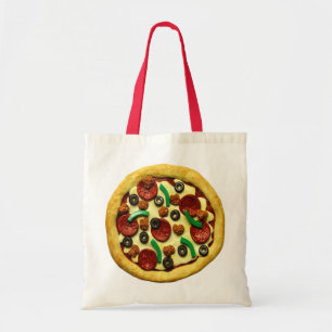 Bolso De Tela Fiesta de cumpleaños de la pizza