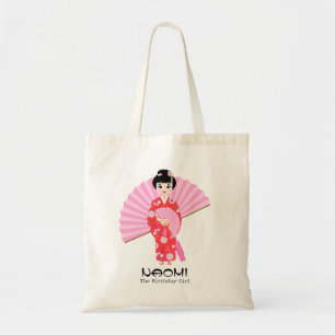 Bolso De Tela Fiesta de cumpleaños del Chica japonés Sakura Cher