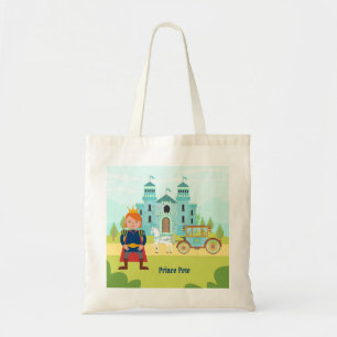 Bolso De Tela Fiesta de cumpleaños del chico del príncipe real